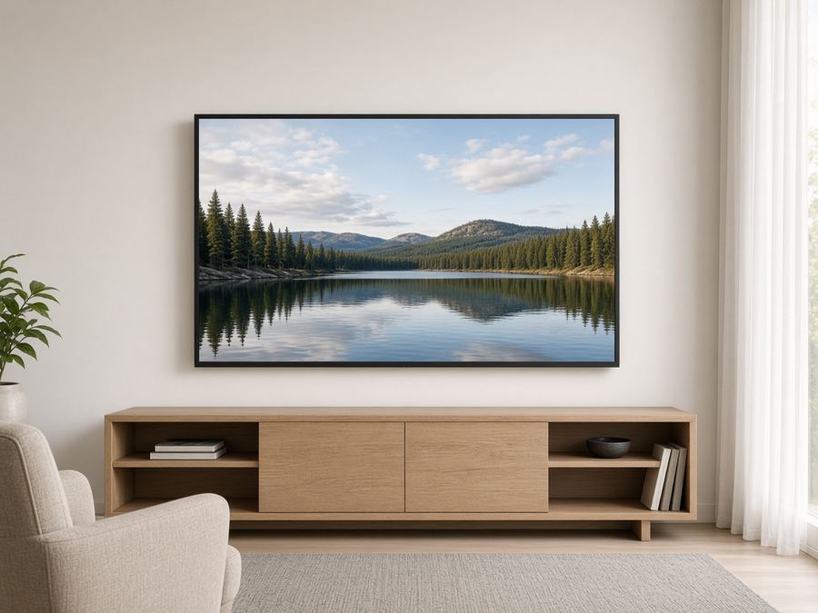 Sample photo: wall-mounted TV